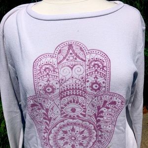 Spiritual Gangster Hamsa hand mandala Print